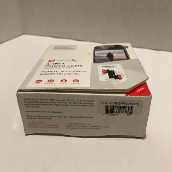 OlloClip 4-in-1 Photo Lens for iPhone 6/6s & Plus, In Box Package, Clean - Picture 4 of 8